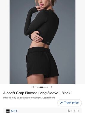 ALO Yoga Women's Black Alosoft Running Shorts